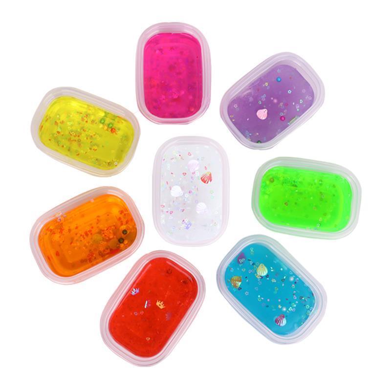 Transparent Crystal Mud Slime, Soft Stretch Clay Play Dough, Festive Daily Supplies, Holiday Decor & Festival Handmade Gifts
