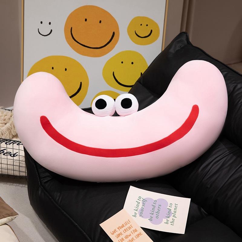 Kreatives großes Auge geschwungenes Kissen Mädchen schlafen im Bett mit Beinen lang Kissen lustige Sofa Kissen Dekoration