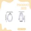 1set 150pcs Transparent Lampwork  Teardrop Clear 9x6x5.5mm Hole: 1mm