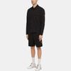 STONE ISLAND Ss24 Pocket Washed Distressed Brushed Cotton Pointed Collar Two-Way Zipper Shirt Jacket Men Jacket Black 8015119WN-V0120