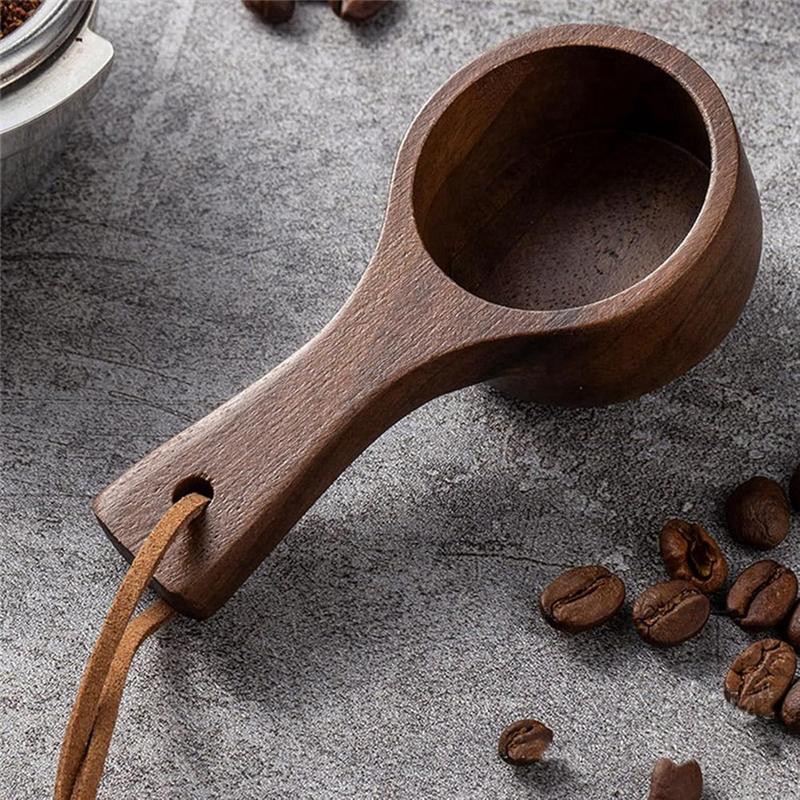 Practical-Black Walnutcoffee Spoon-Long-Handled Spoon For Coffee, Tea And Kitchen, Environmentally Friendly Mixed Appliance.