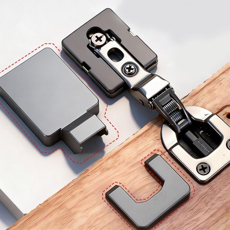 Space Saving Concealed Cabinet Door Hinge Adjustable Tension Mechanism Soft Closing Wardrobe Hinge For Quiet Operation