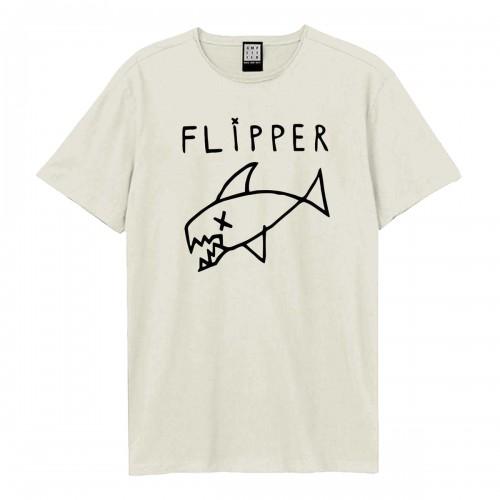 Amplified Unisex Adult Flipper Logo T-Shirt