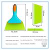 Car Film Scraper Tool with Short Handle - Glass Cleaning Squeegee with Soft/Hard Cow Tendon Rubber Strip