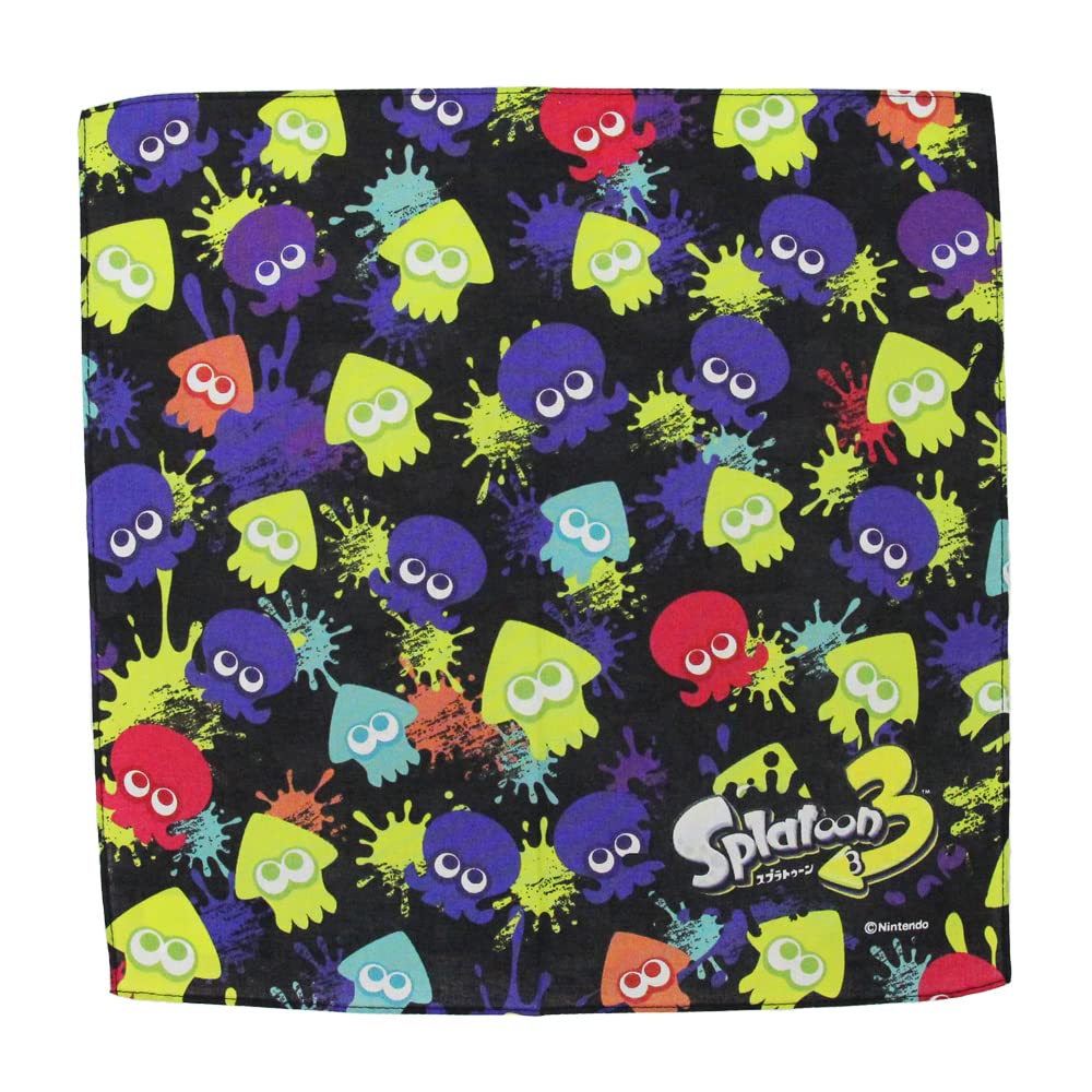Splatoon 3 Sun Art School Supplies Character Goods Mail Order [Handkerchief] Handkerchief/3 Children's