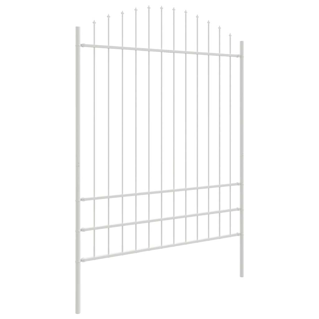 Garden Fence Woerden White 170 x 225 cm Powder Coated Steel