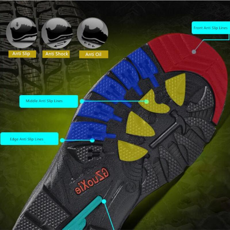 Safety Shoes For Men Climbing Shoes Anti Smash Indestructible Shoes Anti Slip Work Boots Steel Toe Cap Puncture Proof Work Shoes