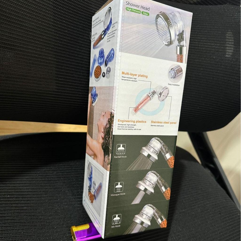 Handheld Shower Head with Negative Ion Pressure for Home Bathing