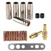 20Pcs Nozzles Contact Tips Holder Set for MIG Welder Consumable Accessory Compatible with For 15AK Welding Machines Up To 180A