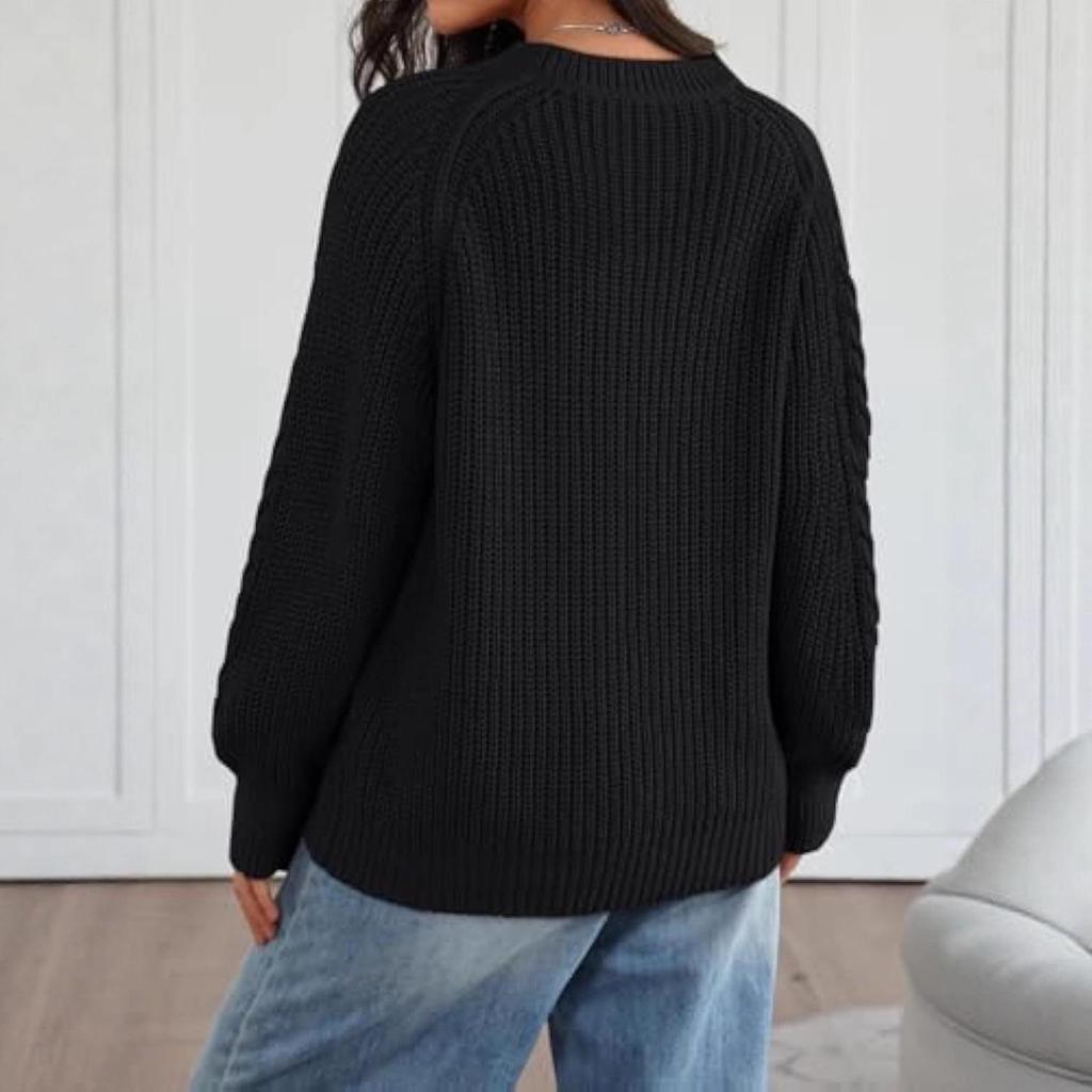 New Arrival 2025 - Women's Solid Color Casual Commuting Sweater Tops - European & American Style