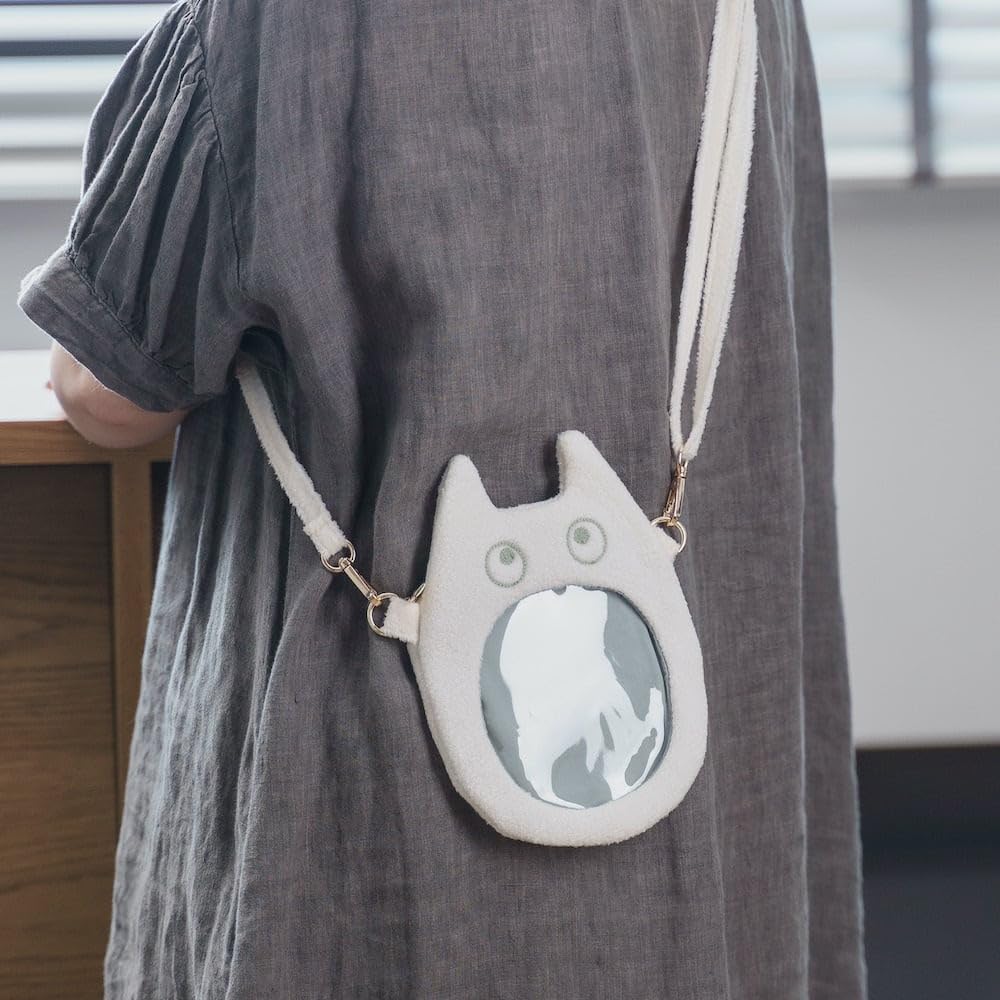 Ghibli Ieșire Plic Crossbody Etui pentru Accesorii Pungă Săculeț Studio Ghibli Set Micul Totoro (Pochette, Bandaj)