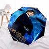 1pc Harry Potter and the Sorcerer's Stone Automatic Folding Umbrella - Compact 8-Rib Design, Durable Plastic & Iron1127L