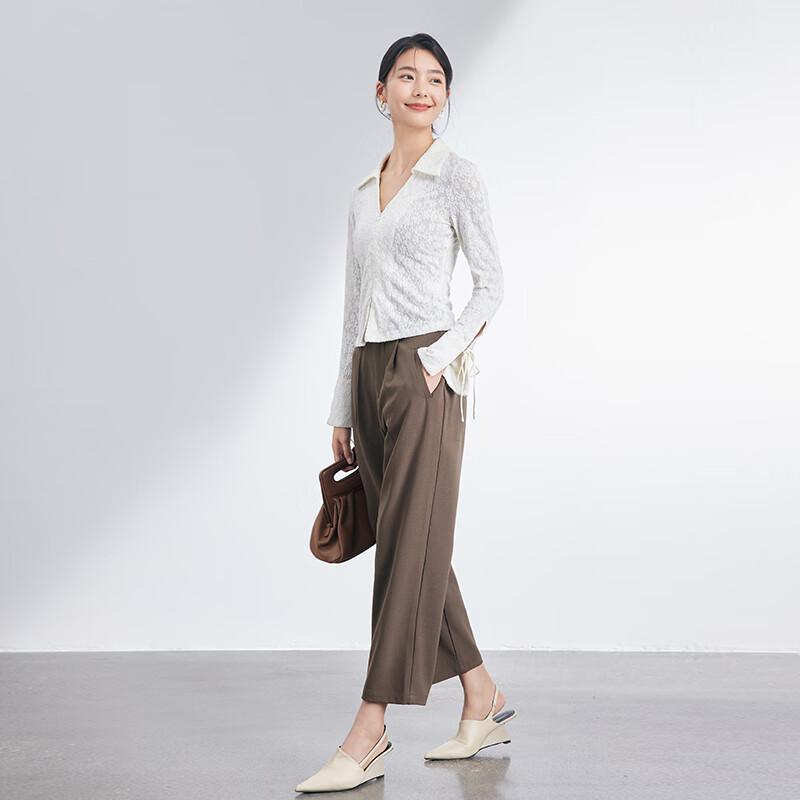 JOY SPEAKER Women's Slim Fit Lace Knit Cardigan