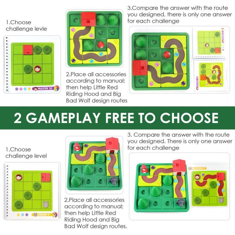 Großer böser Wolf Rotkäppchen Intelligentes Versteckspiel Brettspiele Denken Logik