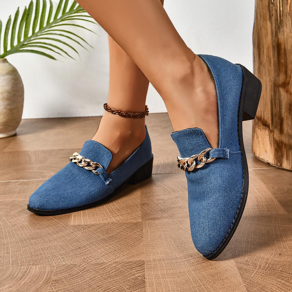 2024 Spring Autumn New Pointed Toe Women Shoes Fashionable Comfortable, Casual Leopard Single Shoes for Women Loafers D166