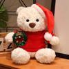 Christmas Teddy Bear Plush Toy With Dress For Holiday Decor Gift For Kids And Adults