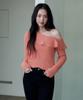 INSTANTFUNK Frill Off-Shoulder Knit - Salmon