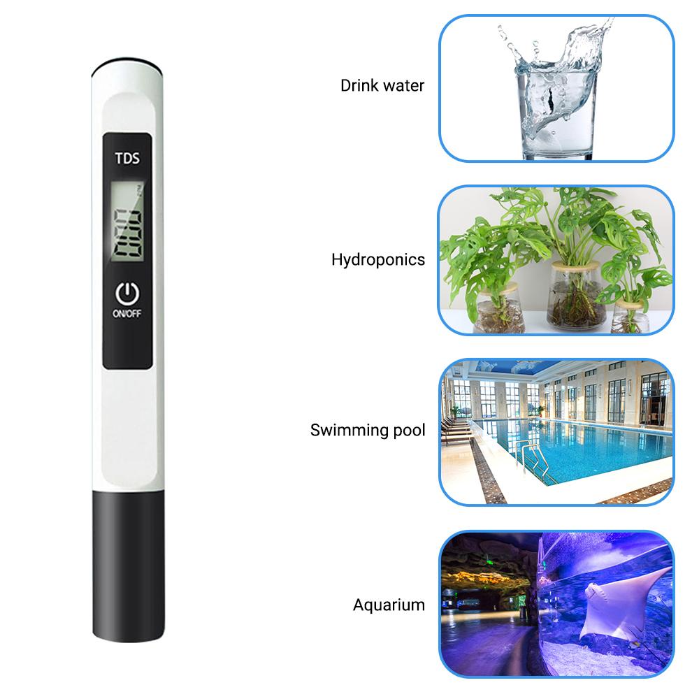 TDS Meter Pen Type Digital Water Tester with 0 9990ppm Measurement Range for Home Drinking Water Aquariums Swimming Pool