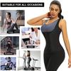 Tank Top Style Sauna Suit Zipper Design Body Shaper Workout Gear Slimming Vest  Weight Loss Program