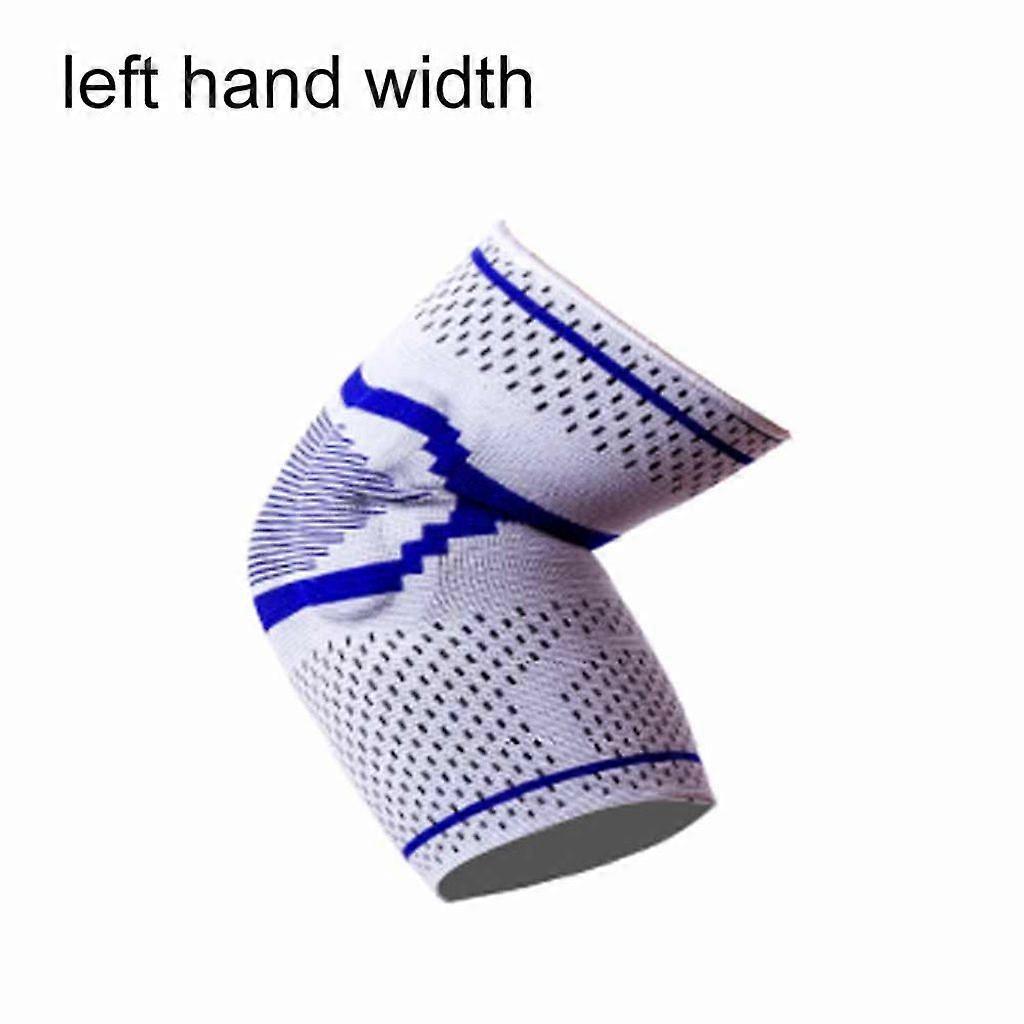 Ellbogenbandage, Kompressionsbandage bei Sehnenentzündung, Tennisellenbogenbandage für Damen und Herren, Behandlung von Golferellenbogen (blau M)
