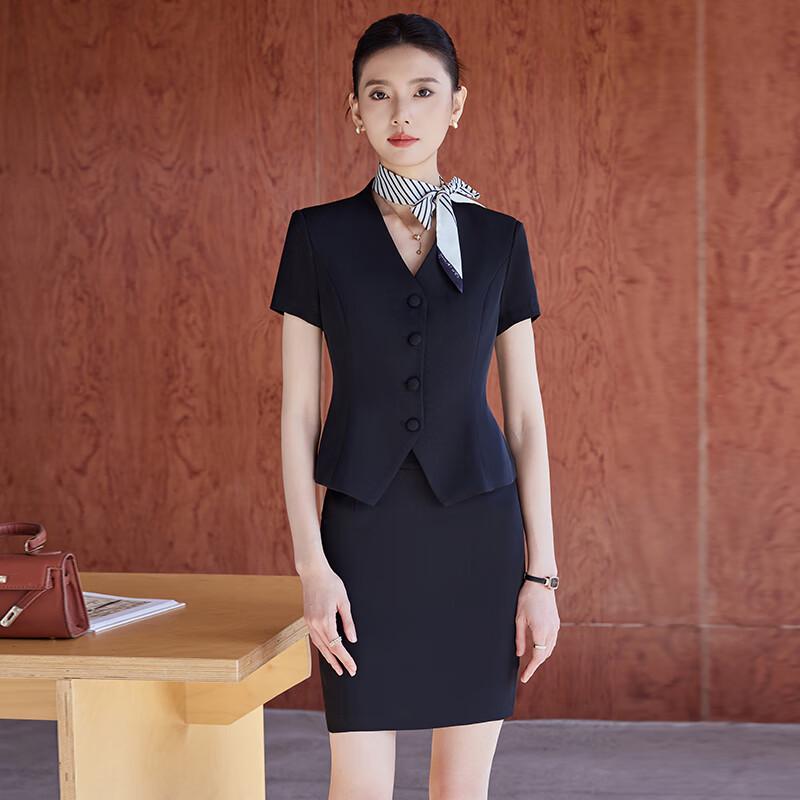 Women's Summer Short Sleeve Professional Suit Set
