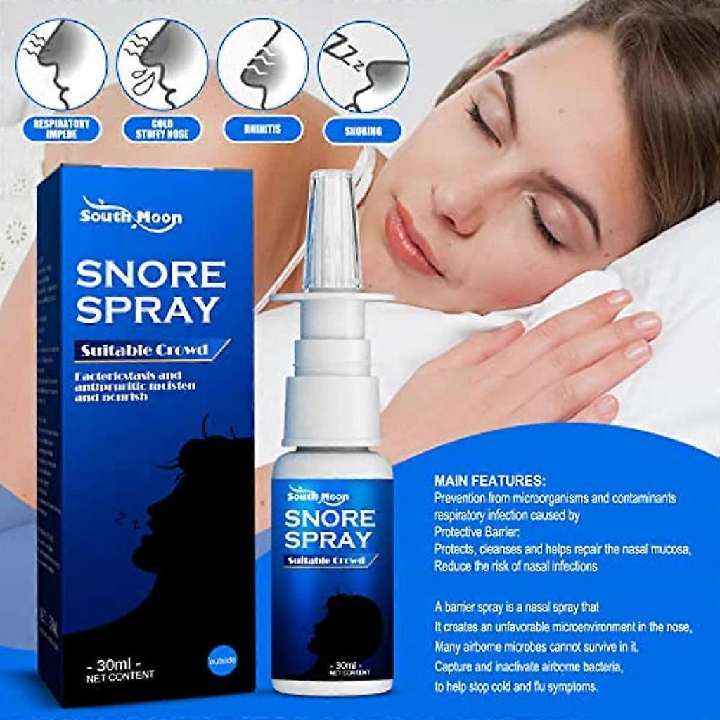 Herb Sleep Anti Snoring Spray, Herb Sleep Anti Snoring Spray, South Moon Anti Snoring Spray for Women & Men, Herbal Anti-snoring Spray for Nose and Mo
