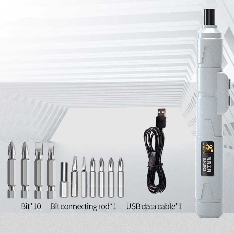Kalem Tipi Elektrikli Tornavida USB Şarj Edilebilir Tornavida Mini Elektrikli Matkap Aracı
