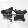 Cross 4-Corner M8 Nylon Plastic Adjustment Knob Handle