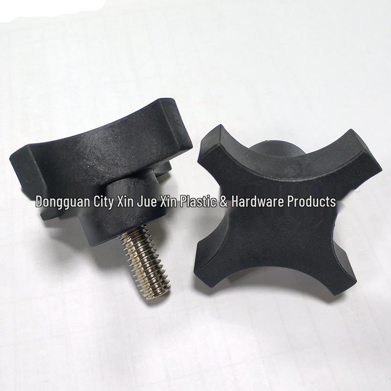 Cross 4-Corner M8 Nylon Plastic Adjustment Knob Handle