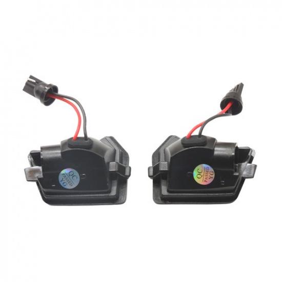 2Pcs LED Under Side Mirror Puddle Lights Lamps For Jaguar XF 2009-