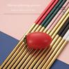 Safe Food Sticks for Home Hotel Lightweight Tableware Chopsticks Metal Chopstick Kitchen Tool
