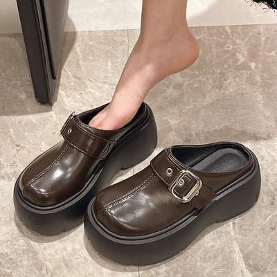 Mode Plateau Pantoletten Hausschuhe Damen Slingback Hausschuhe Schuhe 2025 Neu Frühling Sommer Lässig Flacher Boden Walking Flip Flops Weiblich