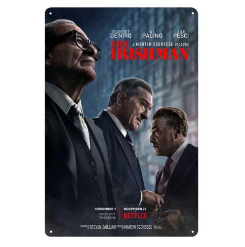 The Irishman Movie Metal Poster Tin Sign xcm Collectable PlateAluminum 20x30cm(7.8x11.8inch)