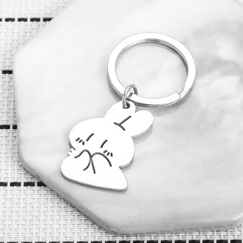 

Забавный мультяшный кролик морковь милая мультяшная пара брелок студенческий кошелек рюкзак подвеска маленький подарок сумка украшение подвеска