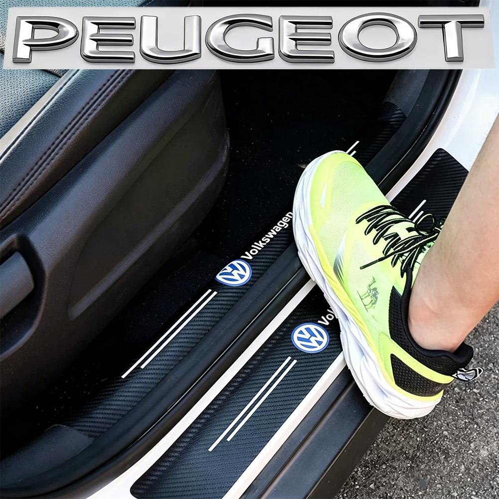 Car Stickers Anti Scratch Door Sill Protector Strip Bumper Film Accessories For VW Golf T‑Roc Tiguan Polo Passat ID.4 ID.7 MK7