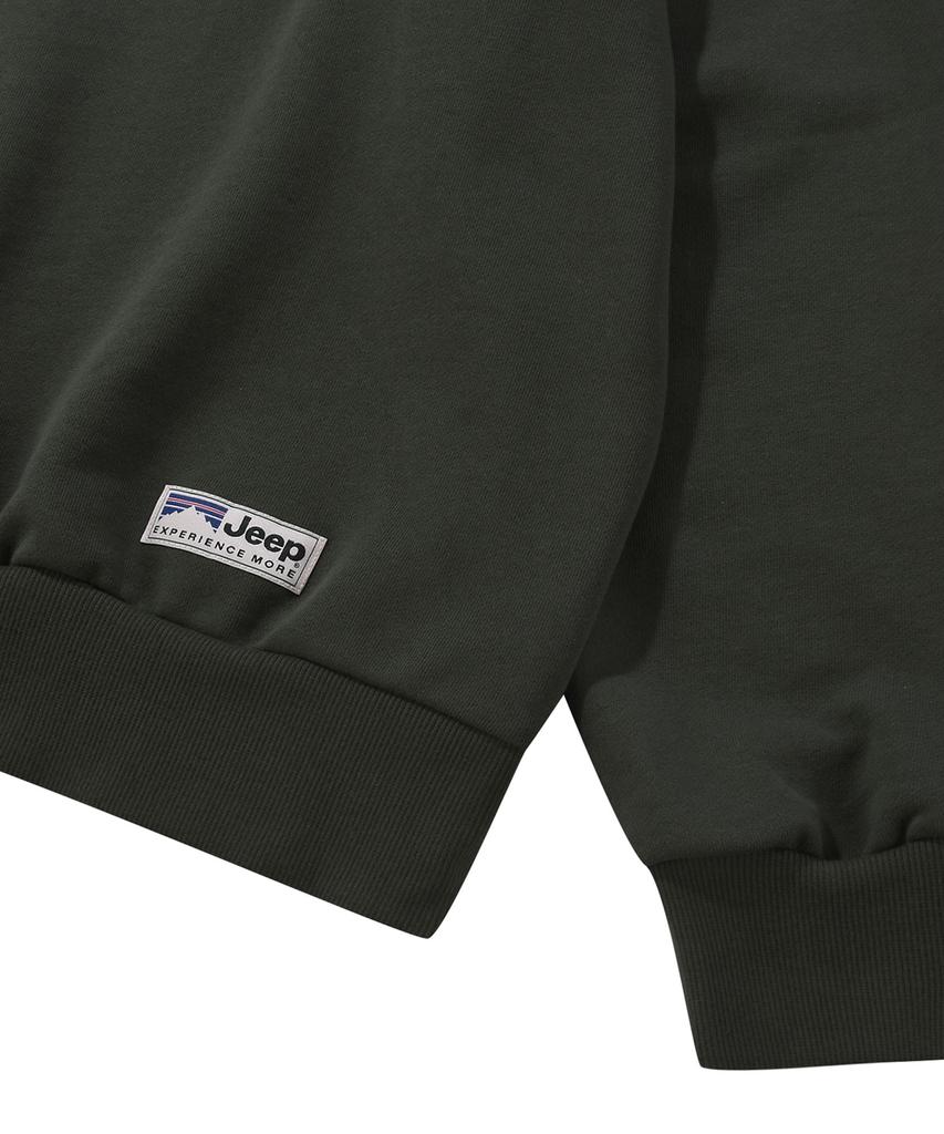 JEEP [360G] M-Logo Half-Zip Sweatshirt (Jr5Tsu838Gn)