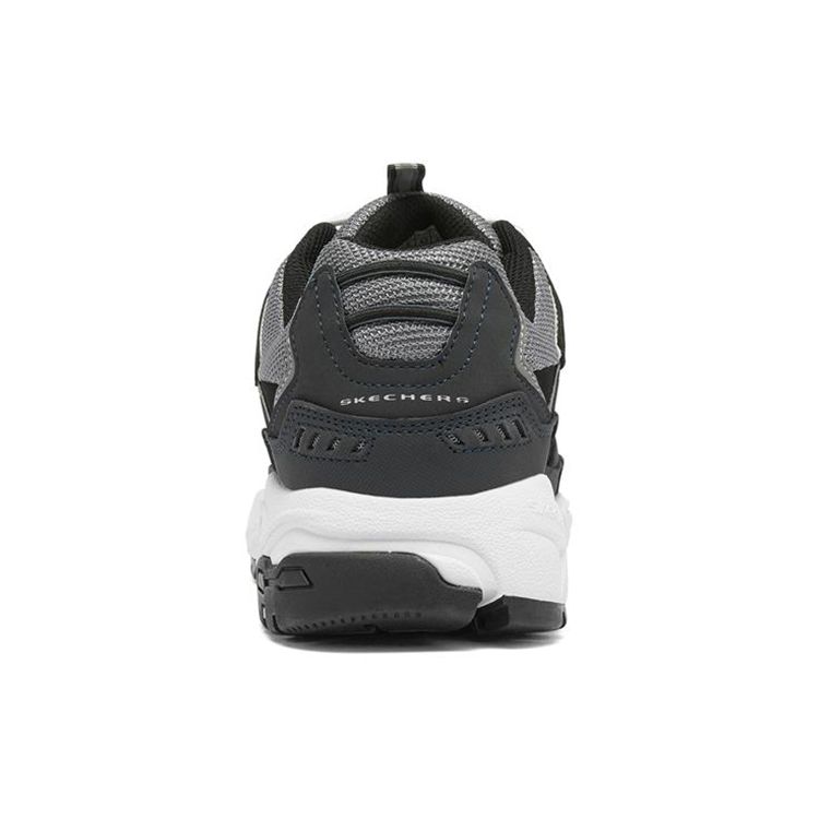 Skechers Stamina Comfortable Versatile Shock Absorbing Height Increasing Low Top Dad Shoes Men Sneakers Blue Black 50988-NVBK