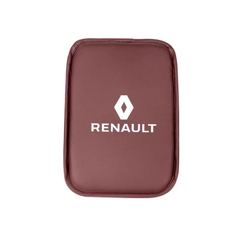 Radkappen für Renault Fluence Latitude Laguna Clio Koleos Megane Espace PU-Leder Auto Armlehnenbox Matte Armlehnenkissen Zubehör