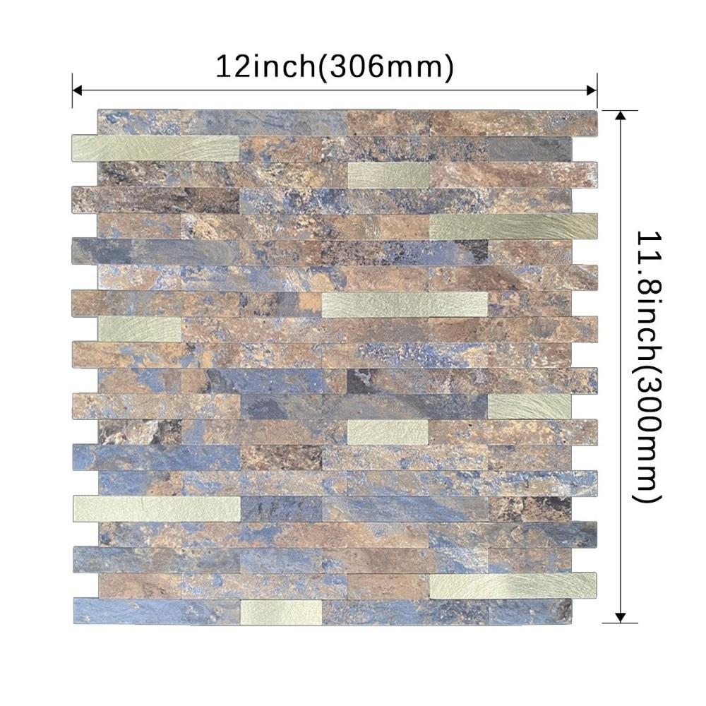Waterproof 3d Tiles PVC Wall Panels New Marble Tile  For Bedroom Living Room