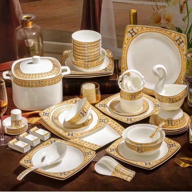 Jingdezhen European Bone China Dinnerware Set