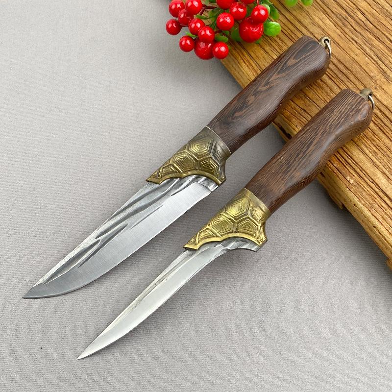 Stainless Steel Boning Knife Forged Full Tang Kitchen Chef Knives Meat Cleaver Butcher Knife Fish Knife with Wood Handle Tools