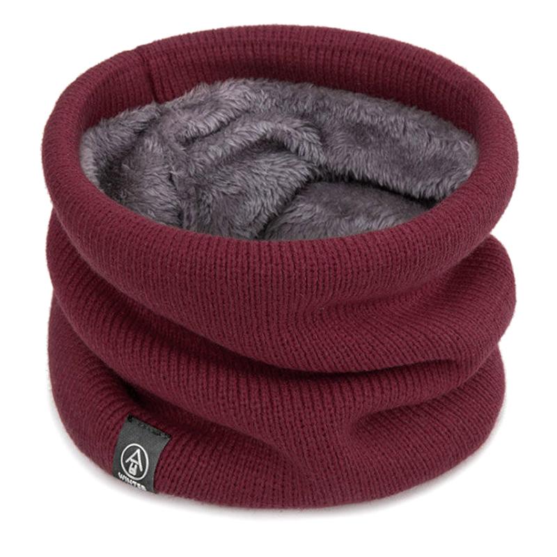 

Зимовий Потовщений Теплий В язаний Верхній Шар Мінімалістичний Шарф Аксесуари Однотонний Універсальний Багатоколірний червоний