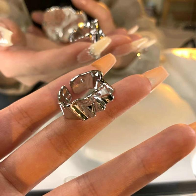 Mode Glänzende Blaue Kristall Planet Ringe Y2K Emo Mädchen Fee Exquisite Offene Finger Ring Frauen Hochzeit Party Trendy Schmuck