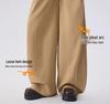 Spring/Summer 2026 Loose Maternity Wide-Leg Pants - Washed Cotton, Casual & Skin-Friendly Suit Pants for Moms