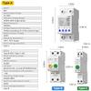 Tuya WiFi Intelligent Automatic Reclosing Protector Multifunctional Current Voltage Monitoring Power Meter Protections