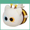 Cute Cat And Bee Plush Toy With Short Pile Fabric For Kids And Girls Gift
