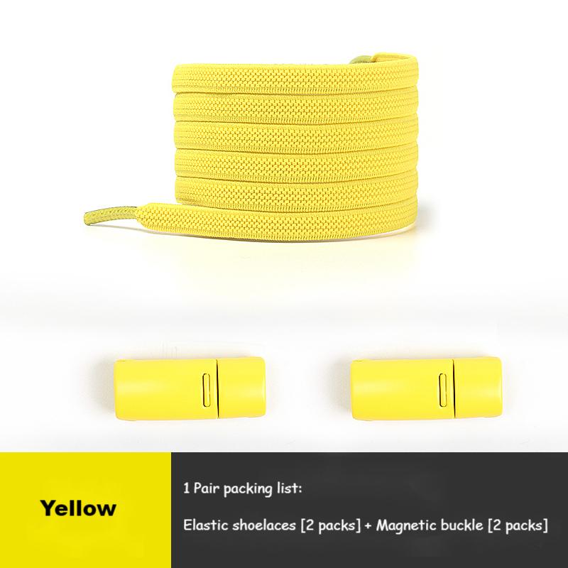 No Tie Shoe Laces Elastic Sneakers Shoelaces Multicolor Magnetic Lock Shoelace Kids Adult Quick Laces One Size Fits All Shoes