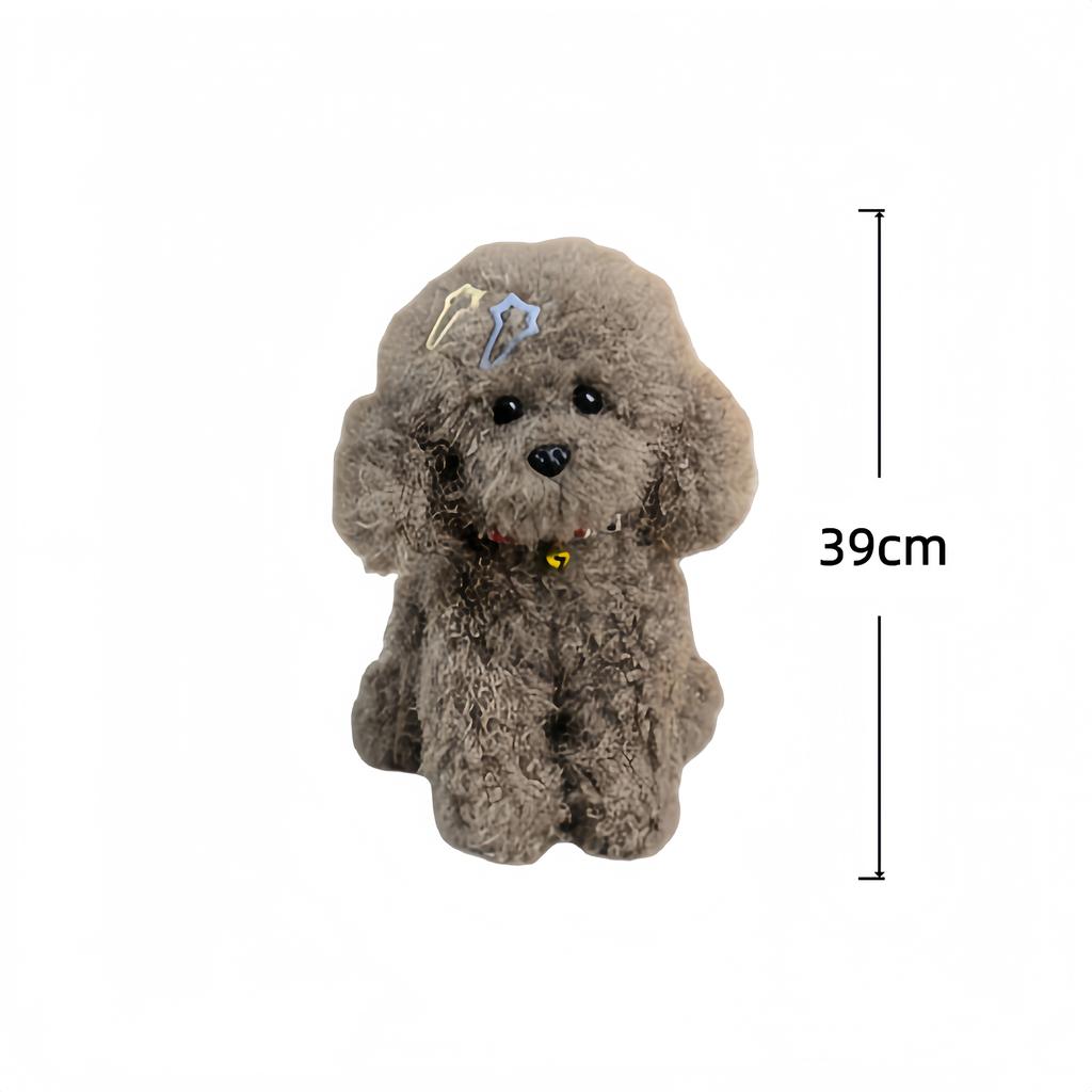 Poodle Plush Toys Simulated Dog Stuffed Doll Toys Hobbies Collection Room Decor Toys Kid'S Accompany Toys Birthday Gifts