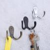 3sets Double Heads Hook Wall/Door Mounted Hanger W/screws Coat/Key/Bag/Towel/Hat/Mask Holder 53mm