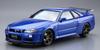 Aoshima Bunka Kyozai The Model Car Series 8 Nissan BNR34 Skyline II 2002 Plastic Model (AOSHIMA) 1/24 No. GT-R V-spec